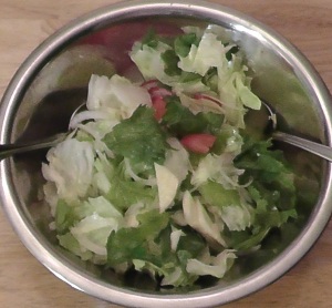 Simple Zucchini and Grape Leaf Salad